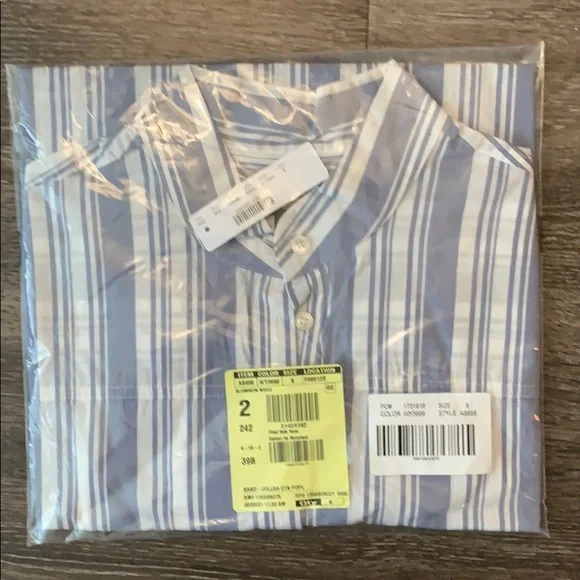 J.Crew Band-collar cotton poplin tunic - Picture 7 of 7